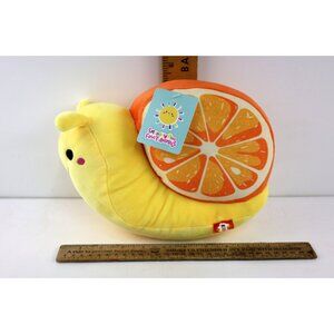 Smoochy Pals Fruit Animals Plush Snail with Orange Slice Shell 9"